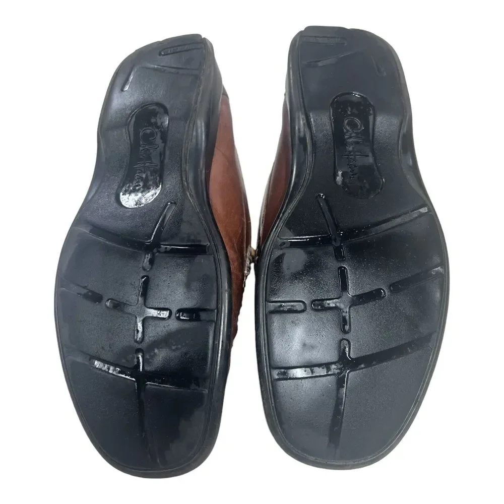 Cole Haan Mens Size 9 M Brown Leather Slip On Loafers‎ Shoes